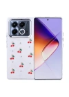 İnfinix Note 40 Pro Kılıf Airbag Tasarımlı Simli Şeffaf Zore Kutup Kapak
