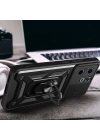 İnfinix Smart 8 Kılıf Magnetik Standlı Kamera Korumalı Zore Sürgülü Vega Kapak