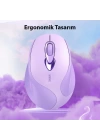 İNPHİC M8 Kablosuz Fare, Şarj Edilebilir Sessiz Kullanım 2.4G USB Mouse