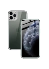 İPhone 11 Pro Metal Çerçeve Ön Arka 3D Full Tempered Cam Koruyucu