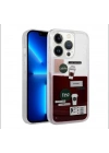 iPhone 13 Pro Max şeffaf sulu kılıf - Coffee