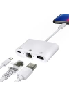 İPhone-İPad 3İN1 Ethernet RJ45 Ve Usb Kamera Adaptörü NK107