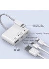 İPhone-Otg Hub -Usb Type C To Kulaklık ve Usb Kamera Okuyucu Otg