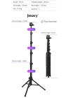 Jmary MT-36 Tripod 171 cm 360 Derece Dönebilen Başlık 4 Kademeli Yükselik Ayarı