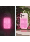 Kare Öpücüklü 02 Fosforlu Silikon Telefon Tutucu