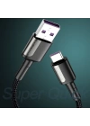 KUULAA 2M 5A Flash Şarj USB-Type C Supercharge Hızlı Şarj Kablosu