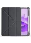Lenovo Idea Tab Plus 12.1 Kılıf Zore Tri Folding Kalem Bölmeli Standlı Kılıf