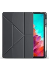 Lenovo Idea Tab Pro 12.7 TB-373FU Kılıf Zore Tri Folding Kalem Bölmeli Standlı Kılıf