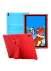 Lenovo Tab E10 TB-X104F Tab 4 10.1 Inch Tablet Standlı Silikon Kılıf