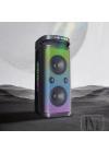 Lenyes S882 Su Geçirmez Mikrofonlu Çoklu Giriş RGB Işıklı TWS Karaoke FM Bluetooth Hoparlör v5.3