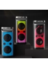 Lenyes S883 Su Geçirmez Tekerlekli Mikrofonlu Çoklu Giriş RGB Işıklı TWS Karaoke FM Bluetooth Hoparlör v5.3