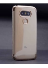 LG G5 Kılıf Zore Kenarı Tek Sıra Taşlı Silikon