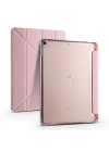 More TR Apple iPad 10.2 (8.Nesil) Kılıf Zore Tri Folding Kalem Bölmeli Standlı Kılıf