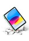 More TR Apple iPad 10.9 2022 (10.Nesil) Kılıf Zore Tri Folding Kalem Bölmeli Standlı Kılıf