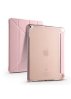 More TR Apple iPad 9.7 2017 (5.Nesil) Kılıf Zore Tri Folding Kalem Bölmeli Standlı Kılıf