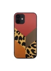 More TR Apple iPhone 12 Kılıf Kajsa Glamorous Serisi Leopard Combo Kapak