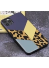 More TR Apple iPhone 12 Kılıf Kajsa Glamorous Serisi Leopard Combo Kapak