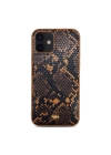 More TR Apple iPhone 12 Kılıf Kajsa Glamorous Serisi Snake Pattern Kapak