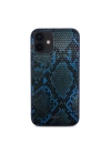 More TR Apple iPhone 12 Kılıf Kajsa Glamorous Serisi Snake Pattern Kapak