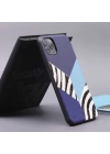 More TR Apple iPhone 12 Kılıf Kajsa Glamorous Serisi Zebra Combo Kapak