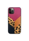 More TR Apple iPhone 12 Pro Kılıf Kajsa Glamorous Serisi Leopard Combo Kapak