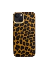 More TR Apple iPhone 13 Kılıf Kajsa Glamorous Serisi Leopard Combo Kapak