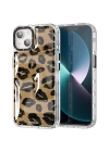 More TR Apple iPhone 13 Kılıf YoungKit Leopard Article Serisi Kapak