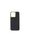 More TR Apple iPhone 13 Mini Kılıf Wiwu Genuine Leather Gold Calfskin Orjinal Deri Kapak