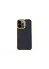 More TR Apple iPhone 13 Pro Kılıf Wiwu Genuine Leather Gold Calfskin Orjinal Deri Kapak