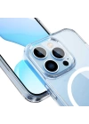 More TR Apple iPhone 14 Kılıf ​​​​​Standlı Magsafe Wireless Şarj Özellikli Wiwu Aurora Serisi Kapak