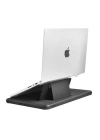 More TR Apple Macbook Pro 16.2 2023 A2780 Wiwu Defender Stand Case Taşınabilir Standlı Magnetik PU Laptop Çantası