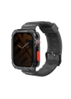 More TR Apple Watch 44mm SkinArma Kurono Sert PC Kasa Koruyucu + Shokku Silikon Kordon