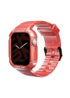 More TR Apple Watch 44mm SkinArma Saido Sert PC Kasa Koruyuculu Silikon Kordon