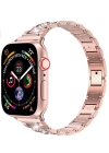 More TR Apple Watch Ultra 49mm Kordon Wiwu Three Beads Set Auger Metal Strap Kayış