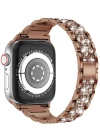 More TR Apple Watch Ultra 49mm Kordon Wiwu Three Beads Set Auger Metal Strap Kayış