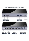 More TR Qgeem QG-D6902 All in One Çoğaltıcı Type-C Hub Docking Station 4K-5K Displayport HDMI Destekli