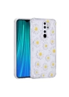 More TR Xiaomi Redmi Note 8 Pro Kılıf Simli Desenli Kamera Korumalı Parlak Zore Popy Kapak