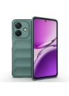 Oppo A3 Kılıf Esnek TPU Oyuklu Arka Yüzey Tasarımlı Zore Etnik Silikon Kapak