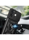 Oppo A3 Kılıf Magnetik Standlı Kamera Korumalı Zore Sürgülü Vega Kapak