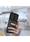 Oppo A5 2020 Kılıf Magnetik Standlı Kamera Korumalı Zore Sürgülü Vega Kapak