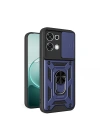 Oppo A6 Pro Kılıf Magnetik Standlı Kamera Korumalı Zore Sürgülü Vega Kapak