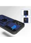 Oppo A6 Pro Kılıf Magnetik Standlı Kamera Korumalı Zore Sürgülü Vega Kapak