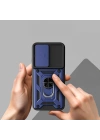 Oppo A6 Pro Kılıf Magnetik Standlı Kamera Korumalı Zore Sürgülü Vega Kapak
