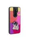 Oppo A9 2020 Kılıf Parlayan Kabartmalı İkonik Figürlü Zore Amas Silikon Kapak