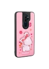 Oppo A9 2020 Kılıf Parlayan Kabartmalı İkonik Figürlü Zore Amas Silikon Kapak