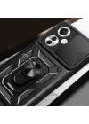 Oppo Reno 11F 5G Kılıf Magnetik Standlı Kamera Korumalı Zore Sürgülü Vega Kapak