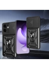 Oppo Reno 13F 5G Kılıf Magnetik Standlı Kamera Korumalı Zore Sürgülü Vega Kapak
