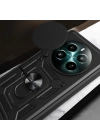 Realme 12 Kılıf Magnetik Standlı Kamera Korumalı Zore Sürgülü Vega Kapak