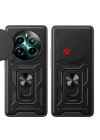 Realme 12 Plus Kılıf Magnetik Standlı Kamera Korumalı Zore Sürgülü Vega Kapak