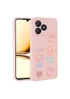 Realme C53 Kılıf Kabartma Figürlü Parlak Zore Toys Silikon Kapak